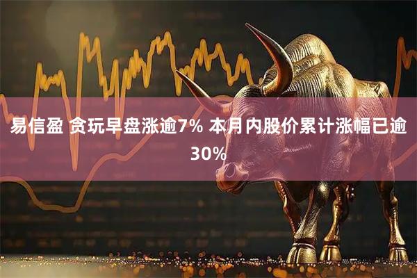 易信盈 贪玩早盘涨逾7% 本月内股价累计涨幅已逾30%